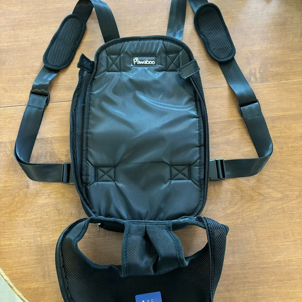 Pawaboo Black Dog Carrier Backpack